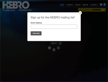 Tablet Screenshot of myhebro.com
